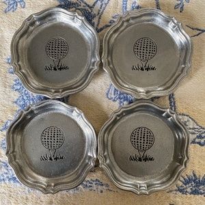 Pewtarex I Set of 4 I Golf Coasters